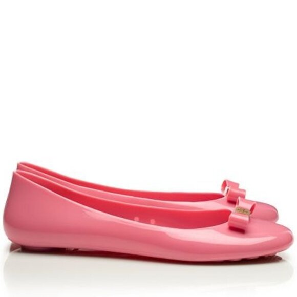 Tory Burch Jelly Ballet Flats with Bow Size 9 NIB - Picture 5 of 5